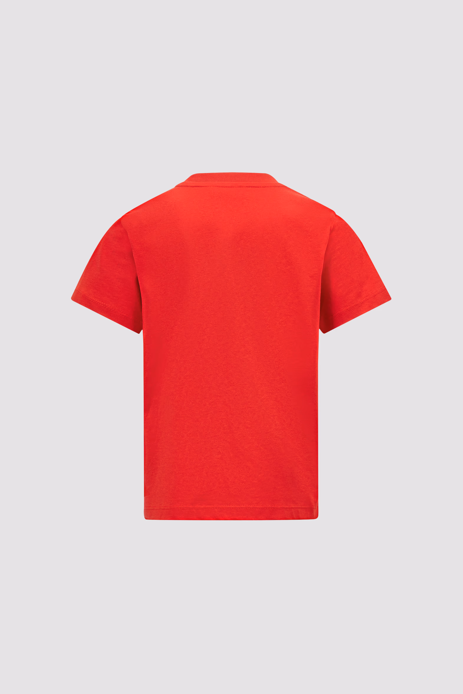 Embroidered Shark Cotton T-Shirt Boy Red Moncler 3